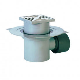 Трап для внутрішніх приміщень Hutterer&Lechner HL72.1 горизонтальний з обтискним фланцем