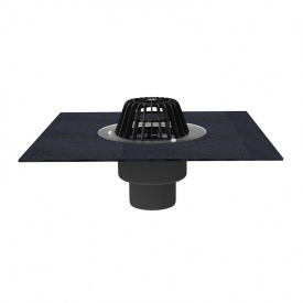 Покрівельна воронка Hutterer&Lechner HL62H/2 DN125 з вертикальним випуском з бітумним полотном