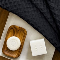 Рушник вафельний COSAS Greek Waffle 115х150 см Чорний Кропивницький