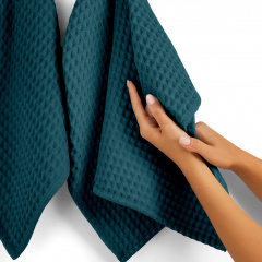 Рушник вафельний COSAS Ocean Greek Waffle 65x120 см Смарагдовий Королево