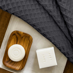 Полотенце вафельное COSAS Lava Greek Waffle 55x100 см Антрацит Умань