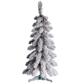 Штучна ялинка Lugi Снігова королева 90 см Зелено-білий (SOK-M-05-3)