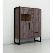 Тумба для передпокою Tobi Sho Норд ЛТ-11 у стилі Лофт з шухлядами і дверцятами, 660х350х900 мм Хортиця