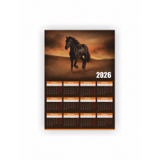 Календарь-плакат Vivay 2026 Год лошади А3 Разноцветный (hub_pai297)