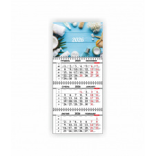 Квартальний настінний календар Vivay 2026 Масажний кабінет 30x65 см Різнокольоровий (hub_2jpxbg)