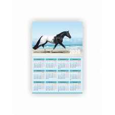 Календар-плакат Vivay 2026 Рік коня А3 Різнокольоровий (hub_l5iz7s)