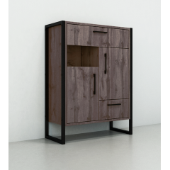 Тумба для передпокою Tobi Sho Норд ЛТ-11 у стилі Лофт з шухлядами і дверцятами, 660х350х900 мм Хортиця Кам'янка-Дніпровська