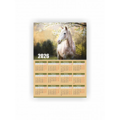 Календарь-плакат Vivay 2026 Год лошади А3 Разноцветный (hub_jw8cn0) Нововолынск