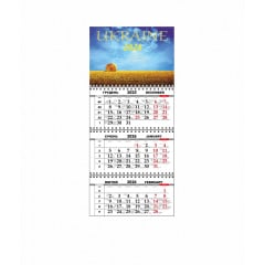Квартальный настенный календарь Vivay 2026 Украина 30x65 см Разноцветный (hub_x83lvz) Киев