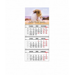 Квартальный настенный календарь Vivay 2026 Украина 30x65 см Разноцветный (hub_1ntb9k) Обухов