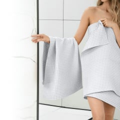 Рушник вафельний COSAS Snow Greek Waffle 30x30 см Білий Оріхів