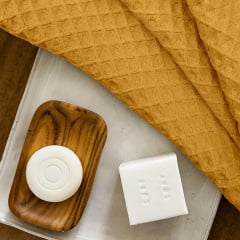 Рушник вафельний COSAS Curcuma Greek Waffle 25x50 см Золотистий Київ