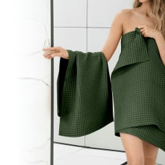 Рушник вафельний COSAS Basil Greek Waffle 25x50 см Смарагдовий Братське