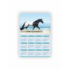 Календар-плакат Vivay 2026 Рік коня А3 Різнокольоровий (hub_l5iz7s) Генічеськ