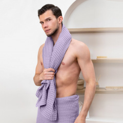 Рушник вафельний COSAS Lavander Greek Waffle 115x150 см Лавандовий Мелітополь
