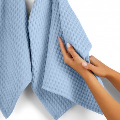 Рушник вафельний COSAS Cloud Greek Waffle 75x130 см Блакитний Чортків