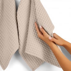 Рушник вафельний COSAS Magnolia Greek Waffle 30x30 см Горіховий Надвірна