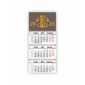 Квартальный настенный календарь Vivay 2026 Украина 30x65 см Разноцветный (hub_lum6x9)