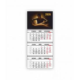 Квартальний настінний календар Vivay 2026 Масажний кабінет 30x65 см Різнокольоровий (hub_p357j6)