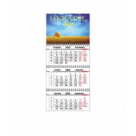 Квартальний настінний календар Vivay 2026 Україна 30x65 см Різнокольоровий (hub_x83lvz)