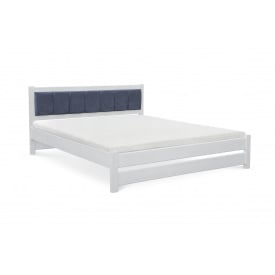 Двоспальне ліжко Еріка 160х200 см біле дерев'яне