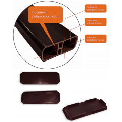 Скамейка пластиковая Tobi Sho Комфорт Классик для дачи, сада, парка, 1504х822х707 мм Коричнево-белый Київ