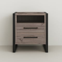 Тумба для передпокою Tobi Sho Фрейм ЛТ-7 у стилі Лофт з двома шухлядами, 460х350х600 мм Хортиця Бердянськ