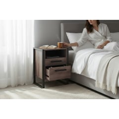 Тумба для передпокою Tobi Sho Фрейм ЛТ-7 у стилі Лофт з двома шухлядами, 460х350х600 мм Хортиця Бердянськ