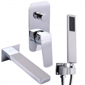 Змішувач для ванни Topaz Lexi TLG 21202-H21 на 2 виходи, хром