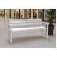 Скамейка садовая Tobi Sho Модерн Люкс ПВХ профиль для дачи, парка, ОСББ, 1614х838х545 мм Белый Київ