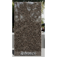 Гранітна плитка Дідковичі полірована коричнева