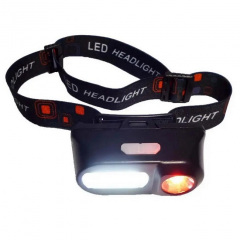 Фонарь налобный аккумуляторный BL-1084 с красным светом 8920 Black Киев