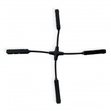 Х образный соединитель Lightwell LW-TRACK-X-CONNECTOR 90x17x18 мм Черный (304426)