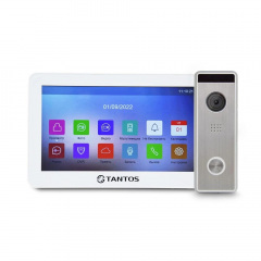 Комплект відеодомофона Tantos Prime HD 7" + Tantos Triniti FHD White Silver (304435) Славута
