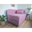 Крісло-ліжко дитяче Tobi Sho Діксі м'яке розкладне правостороннє велюр Fiore Grape, 950х750х700 мм Київ