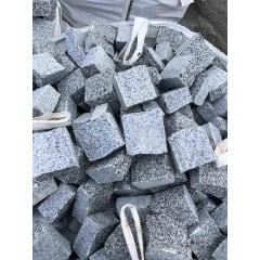 Гранітна бруківка з пиляним верхом 10*10*5 сіра покостівка Київ