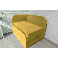 Крісло-ліжко дитяче Tobi Sho Діксі м'яке розкладне лівостороннє велюр Fiore Sunny, 950х750х700 мм Київ