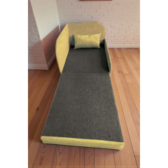 Крісло-ліжко дитяче Tobi Sho Діксі м'яке розкладне правостороннє велюр Fiore Sunny, 950х750х700 мм Київ