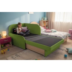 Крісло-ліжко дитяче Tobi Sho Діксі м'яке розкладне лівостороннє велюр Fiore Meadow, 950х750х700 мм Київ