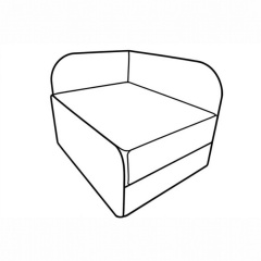 Крісло-ліжко дитяче Tobi Sho Діксі м'яке розкладне лівостороннє велюр Fiore Meadow, 950х750х700 мм Київ