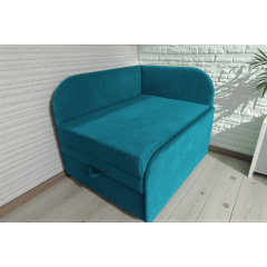 Крісло-ліжко дитяче Tobi Sho Діксі м'яке розкладне правостороннє велюр Fiore Atlantic, 950х750х700 мм Київ