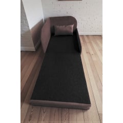 Крісло-ліжко дитяче Tobi Sho Діксі м'яке розкладне правостороннє велюр Fiore Chocolate, 950х750х700 мм Київ