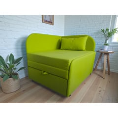 Крісло-ліжко дитяче Tobi Sho Діксі м'яке розкладне правостороннє велюр Fiore Meadow, 950х750х700 мм Київ