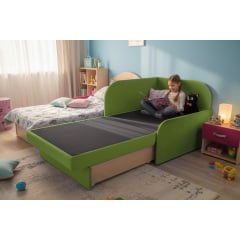 Крісло-ліжко дитяче Tobi Sho Діксі м'яке розкладне правостороннє велюр Fiore Meadow, 950х750х700 мм Київ