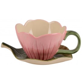 Чашка Led Handmade Flower 380 мл Рожевий (7133166)