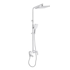 Душова система універсальна Qtap Swan Cascada на 3 споживача (з виливом) хром/білий (QTSWA111CRW45570) Покровск