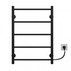 Електрична рушникосушка Kosser Драбинка Пряма 700х500/5 ЕR кноп. чорн. Новояворовск