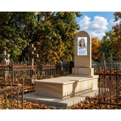 Комплект пам'ятника з райдужного піщаника Иршава