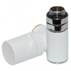 Кран-термостат триосьовий Carlo Poletti Corner Combi білий 1/2"x3/4" DX правий (V130112EDX) Васильків