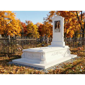 Комплект пам'ятника з мармурового піщаника елітний 2